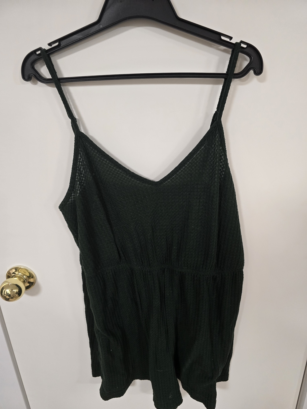SHEIN Dark Green Textured Knit Top